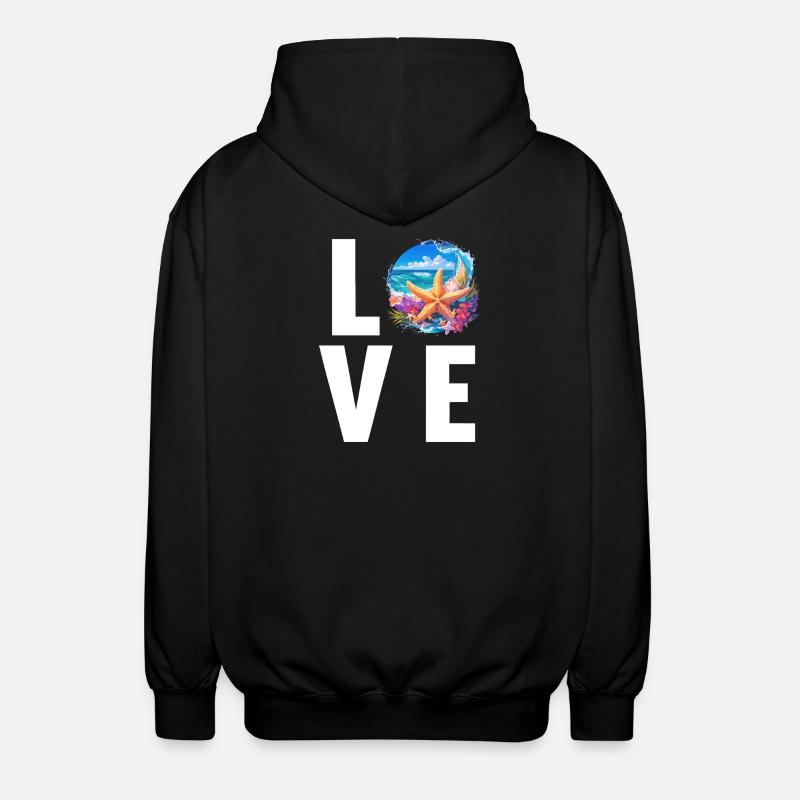 Étoile de mer Étoile de mer - Veste à capuche unisexe - noir