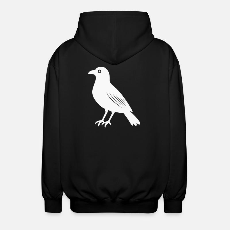 Corbeau - Veste à capuche unisexe - noir