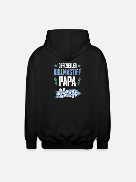 bullmastiff dogs dad - Unisex Hooded Jacket - black