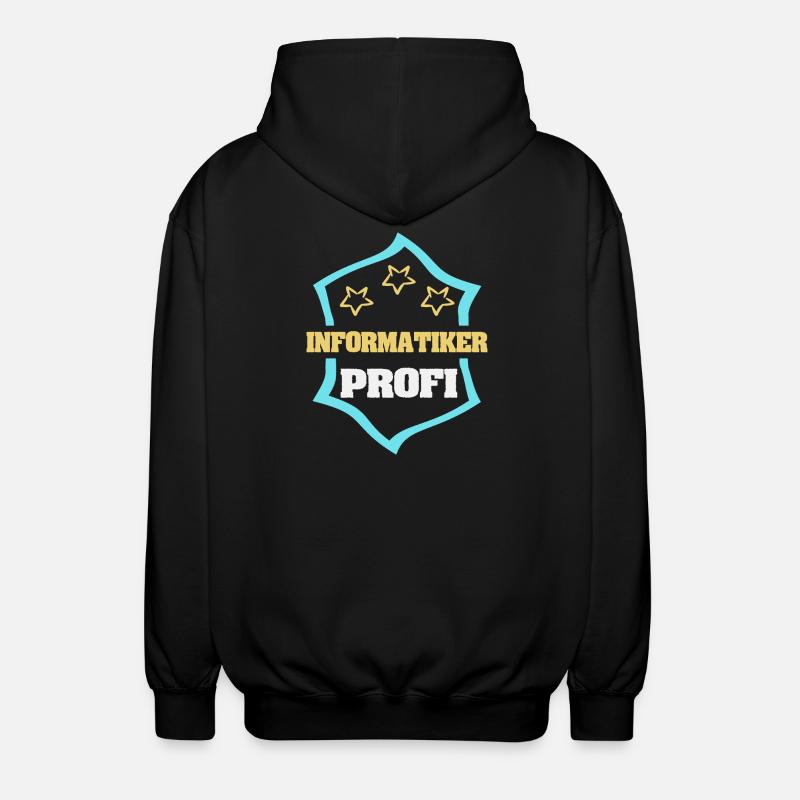 Occupation Computer Scientist - Unisex Hooded Jacket - black