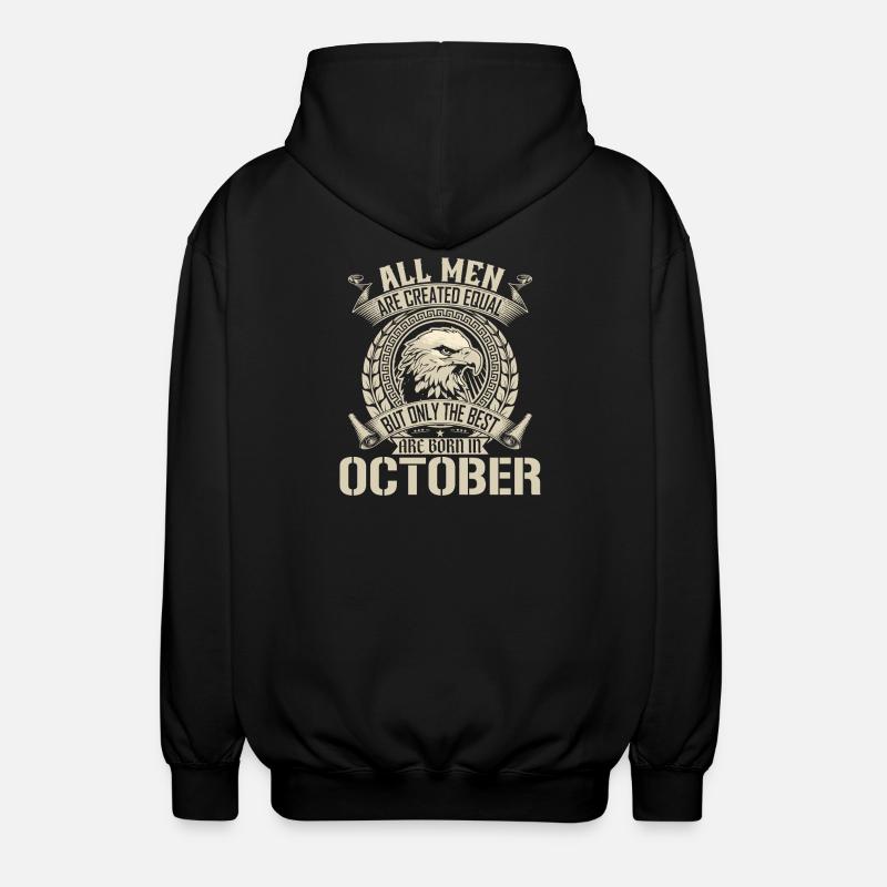 Aigle de l’Égalité October Design - Veste à capuche unisexe - noir