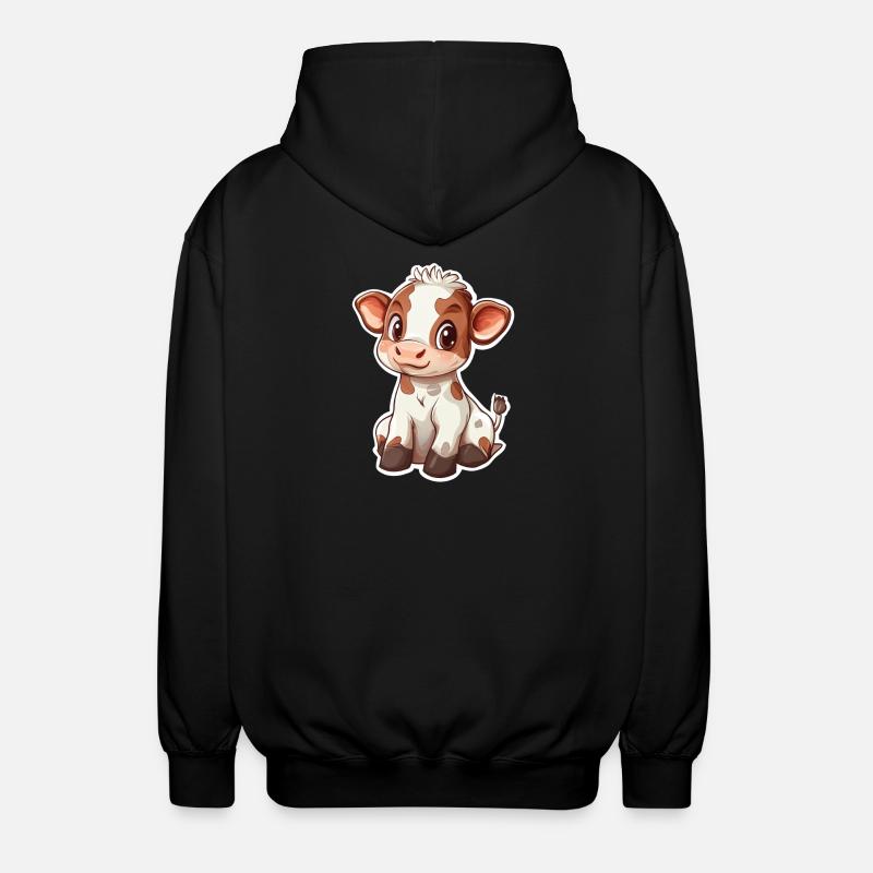 Vache - Veste à capuche unisexe - noir