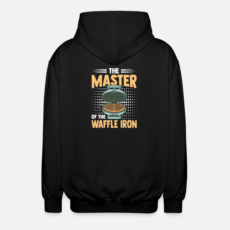 Waffle Maker Master Professional Waffle Expert - Unisex Hooded Jacket - black