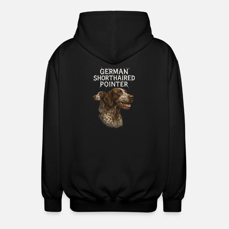 German Shorthaired Pointer - Unisex Kapuzenjacke - Schwarz