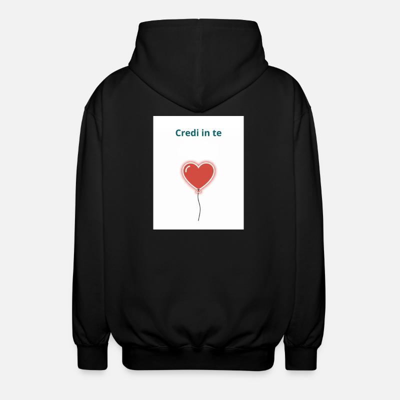 Glaube an dich selbst - Unisex Kapuzenjacke - Schwarz