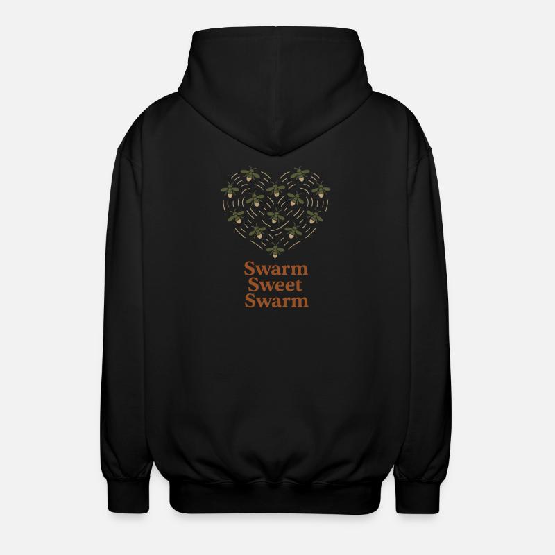 Firefly Summer Night Glow Bug Nostalgic - Unisex Kapuzenjacke - Schwarz