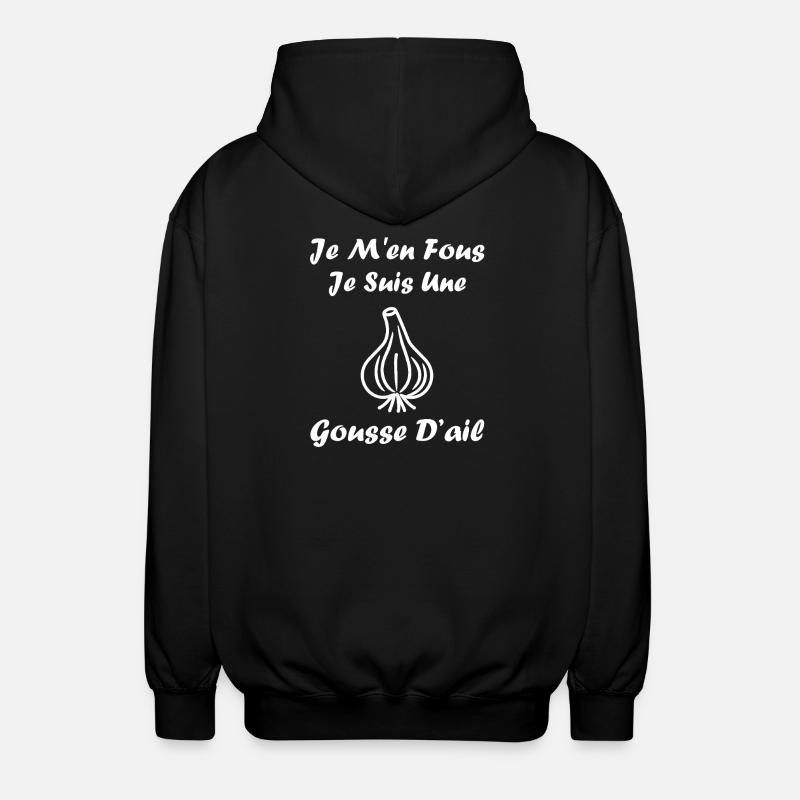 Gousse d'ail Rebelle - Veste à capuche unisexe - noir