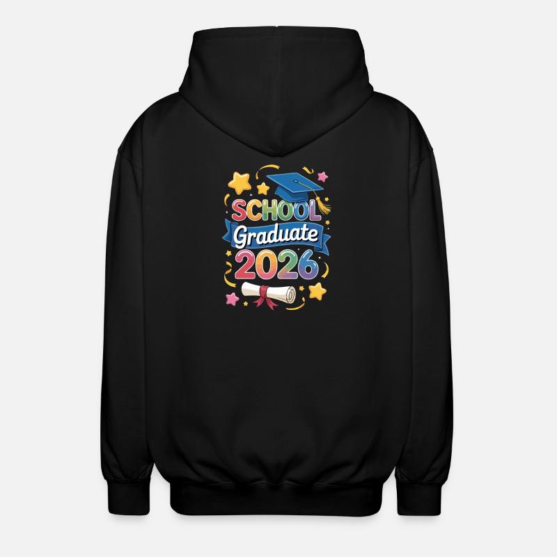 Diplômé de l’école 2026 Design - Veste à capuche unisexe - noir