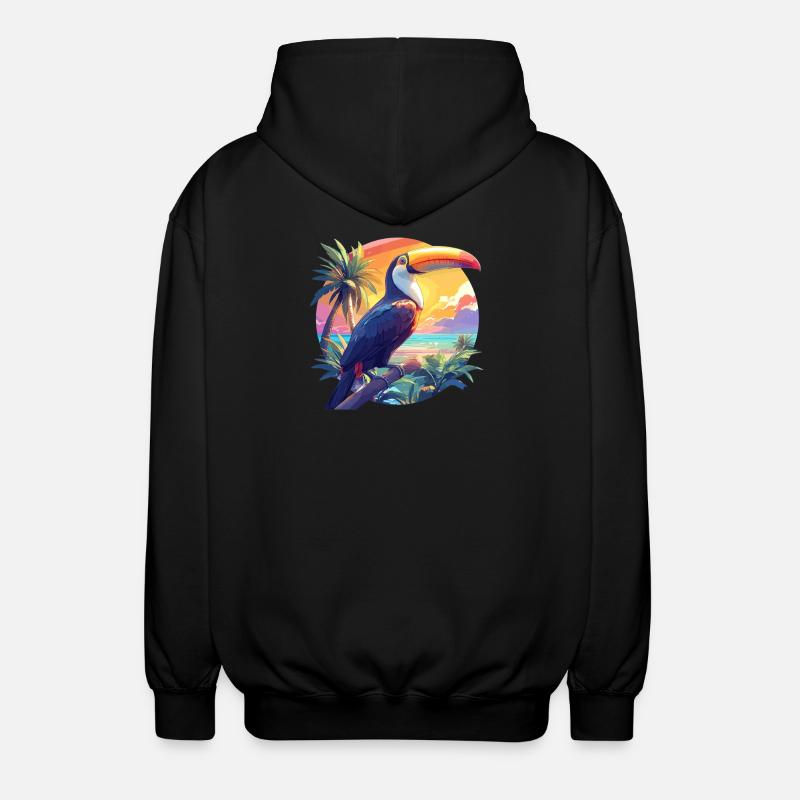 Tukane Tukan - Unisex Kapuzenjacke - Schwarz