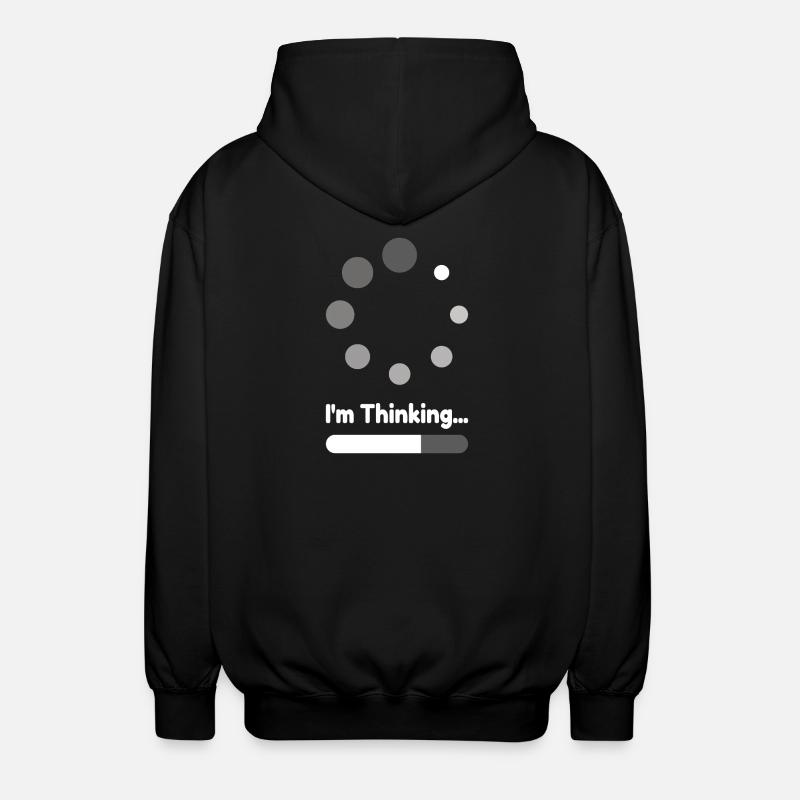 Je pense Chargement Progrès - Veste à capuche unisexe - noir