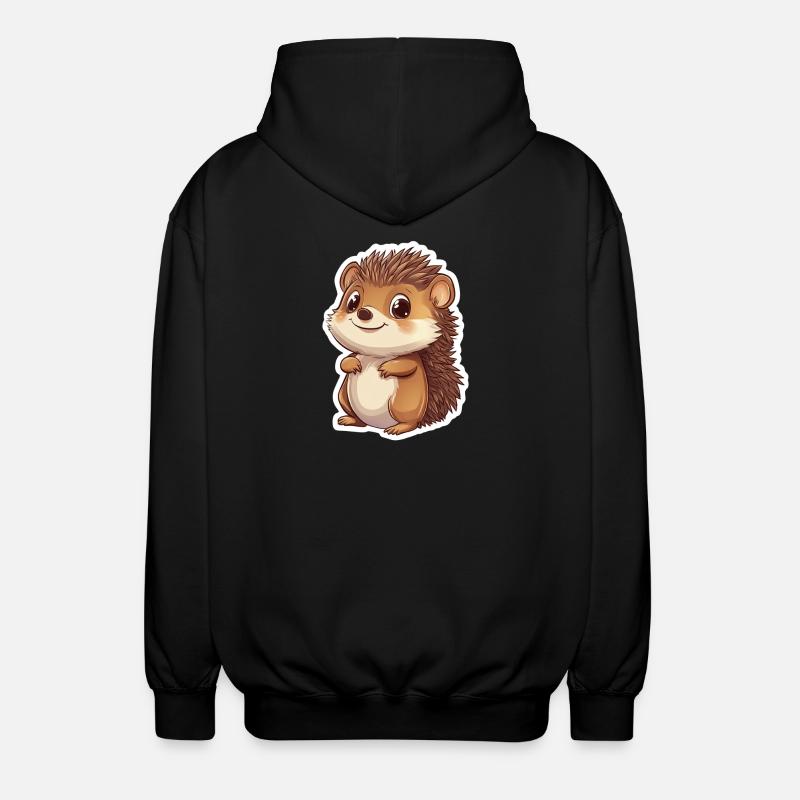Hérisson - Veste à capuche unisexe - noir