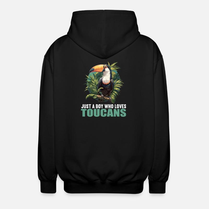 Toucans Toucan - Unisex Hooded Jacket - black
