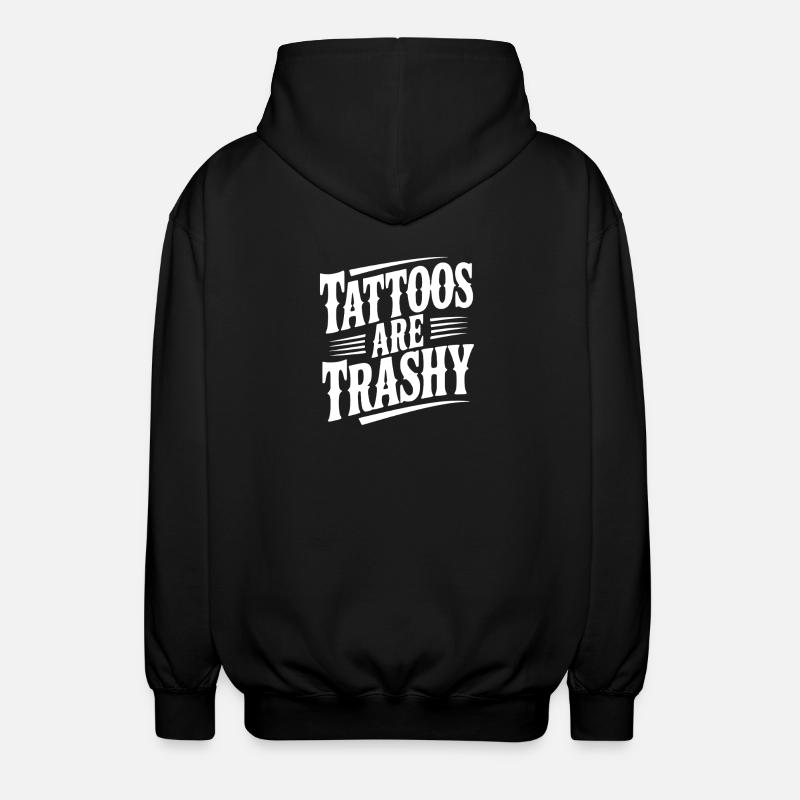 Les tatouages sont trash - Veste à capuche unisexe - noir