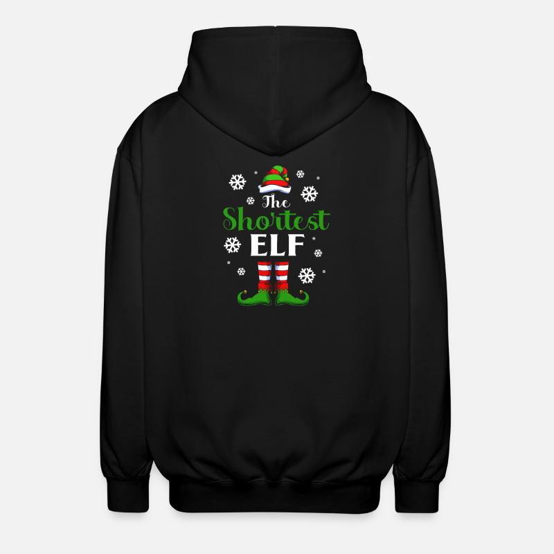 Elf Elf Christmas Gift - Unisex Hooded Jacket - black