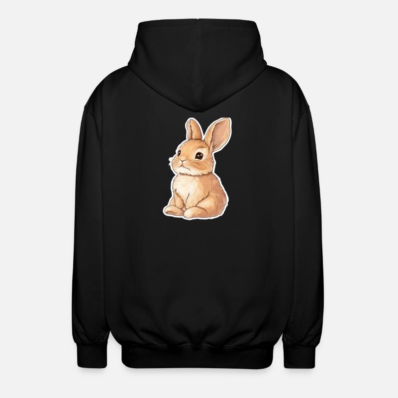 Hase - Unisex Kapuzenjacke - Schwarz