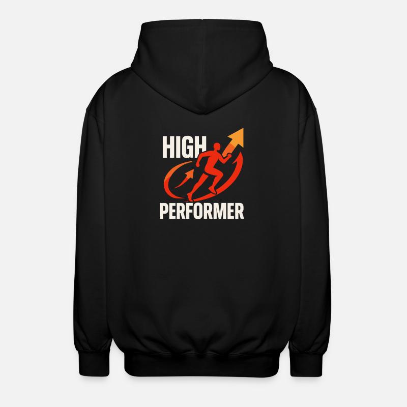 High Performer Sprint Design - Unisex Kapuzenjacke - Schwarz