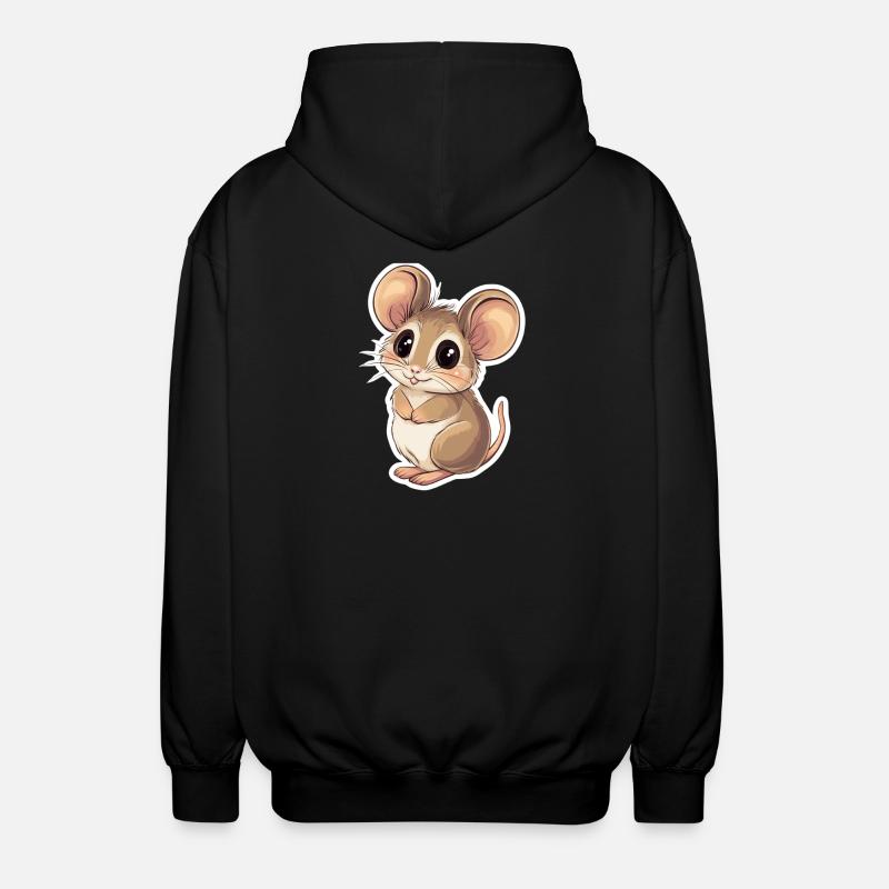 Maus - Unisex Kapuzenjacke - Schwarz