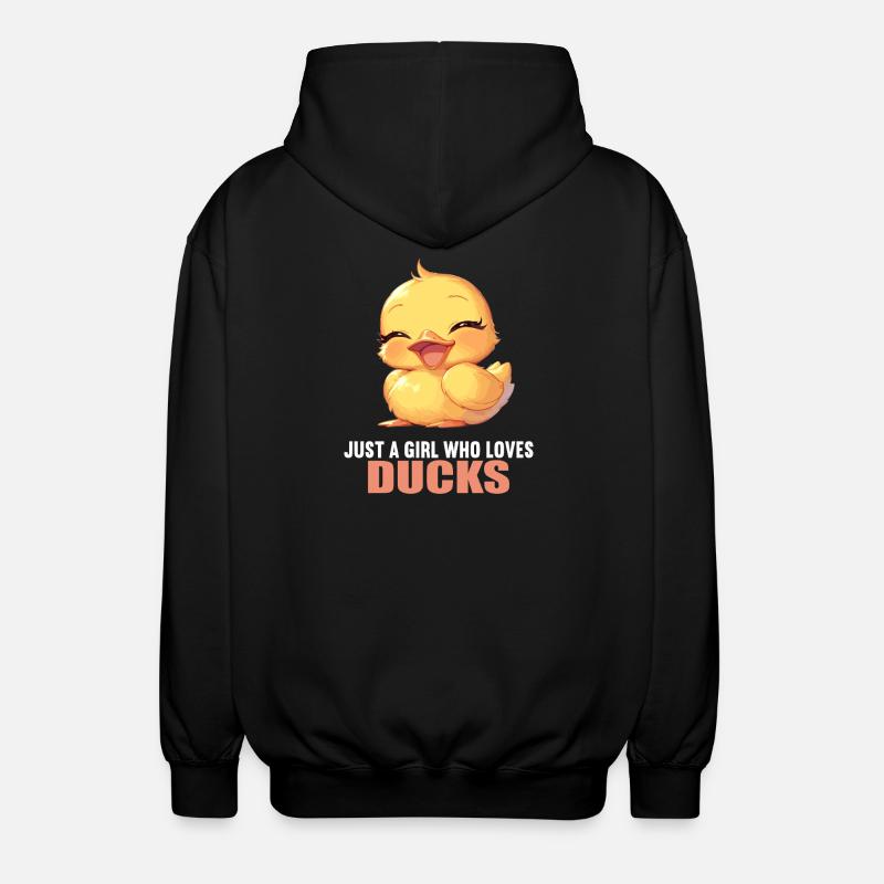 Ducks Duck - Unisex Hooded Jacket - black