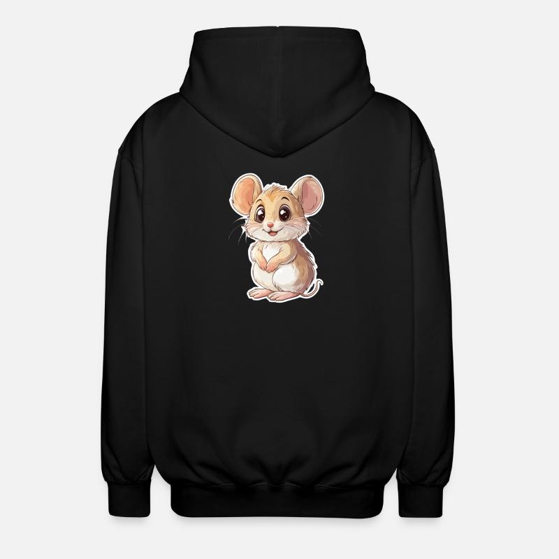 Maus - Unisex Kapuzenjacke - Schwarz