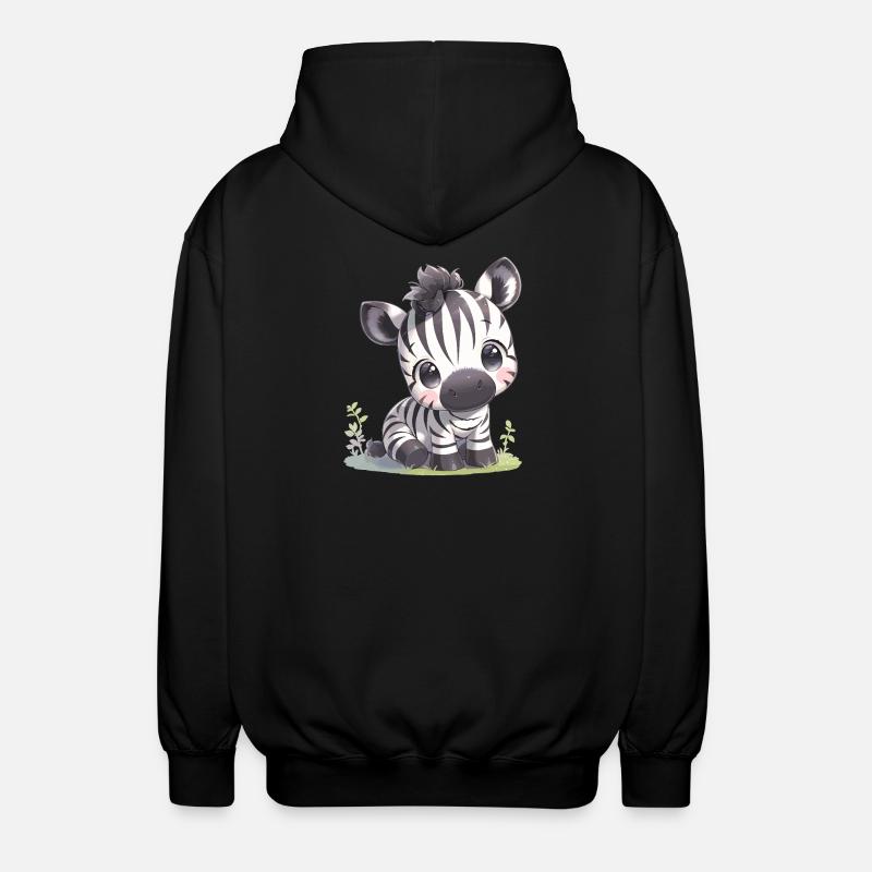 Zebras Zebra - Unisex Hooded Jacket - black