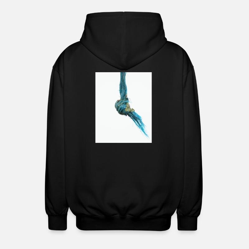 Ich bin ein ausgefranster Knoten - Unisex Kapuzenjacke - Schwarz