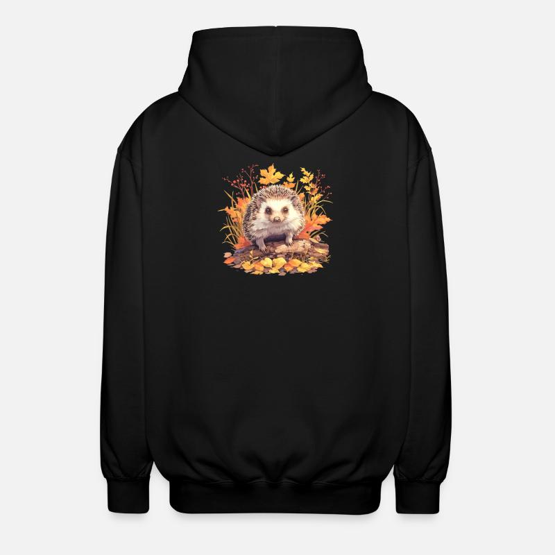 Hérisson - Veste à capuche unisexe - noir