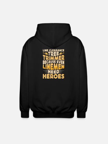 Baumpfleger Holzarbeiter Waldarbeiter Geschenk - Unisex Kapuzenjacke - Schwarz