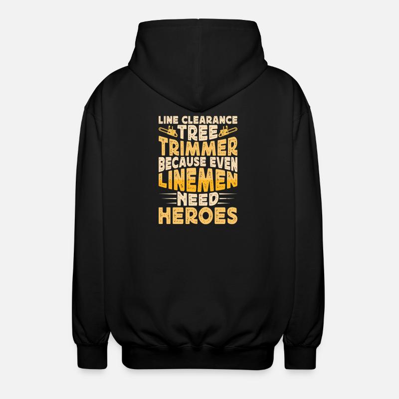 Baumpfleger Holzarbeiter Waldarbeiter Geschenk - Unisex Kapuzenjacke - Schwarz