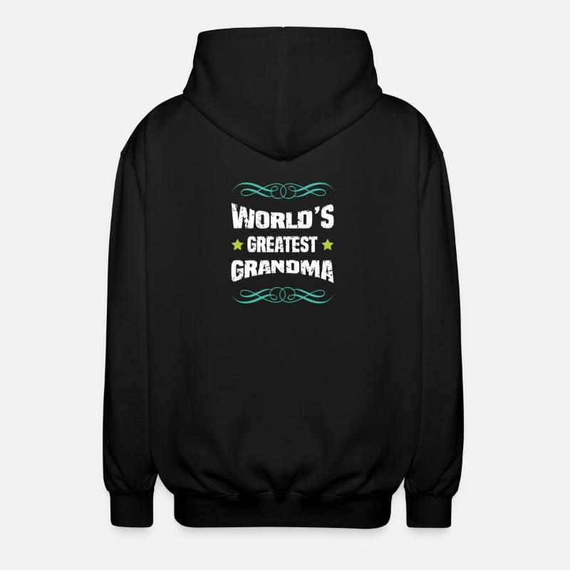 Welt's Größte Oma - Unisex Kapuzenjacke - Schwarz