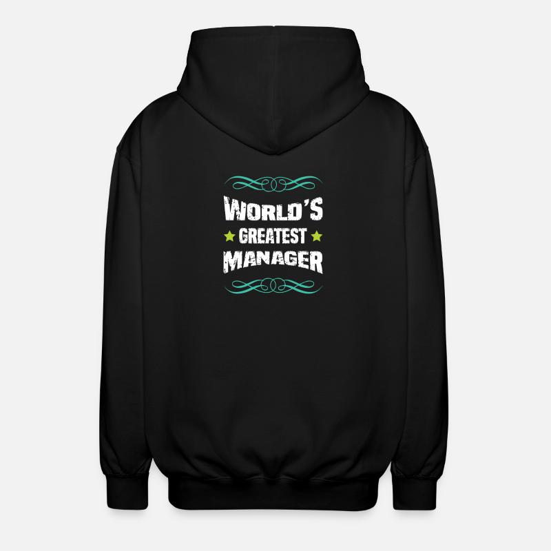 Weltbester Manager - Unisex Kapuzenjacke - Schwarz