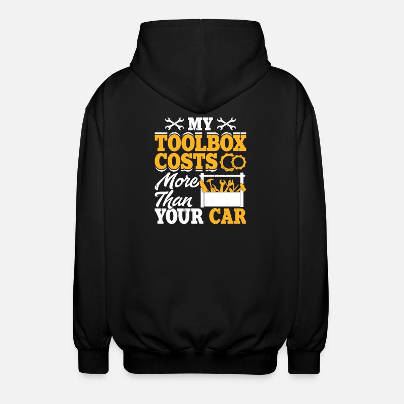Mechaniker Mechatroniker Schrauber Geschenk - Unisex Kapuzenjacke - Schwarz