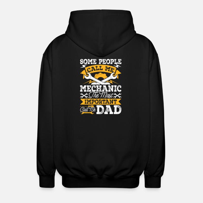 Mechaniker Mechatroniker Schrauber Geschenk - Unisex Kapuzenjacke - Schwarz