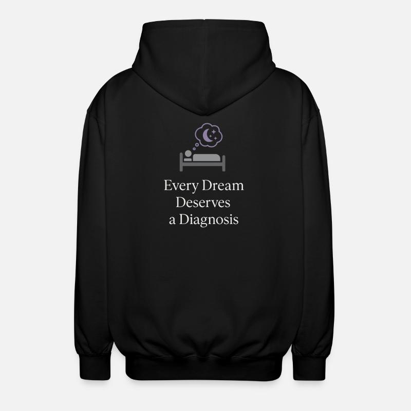 Sleep Technologist Polysomnographic Tech Rpsgt - Unisex Hooded Jacket - black