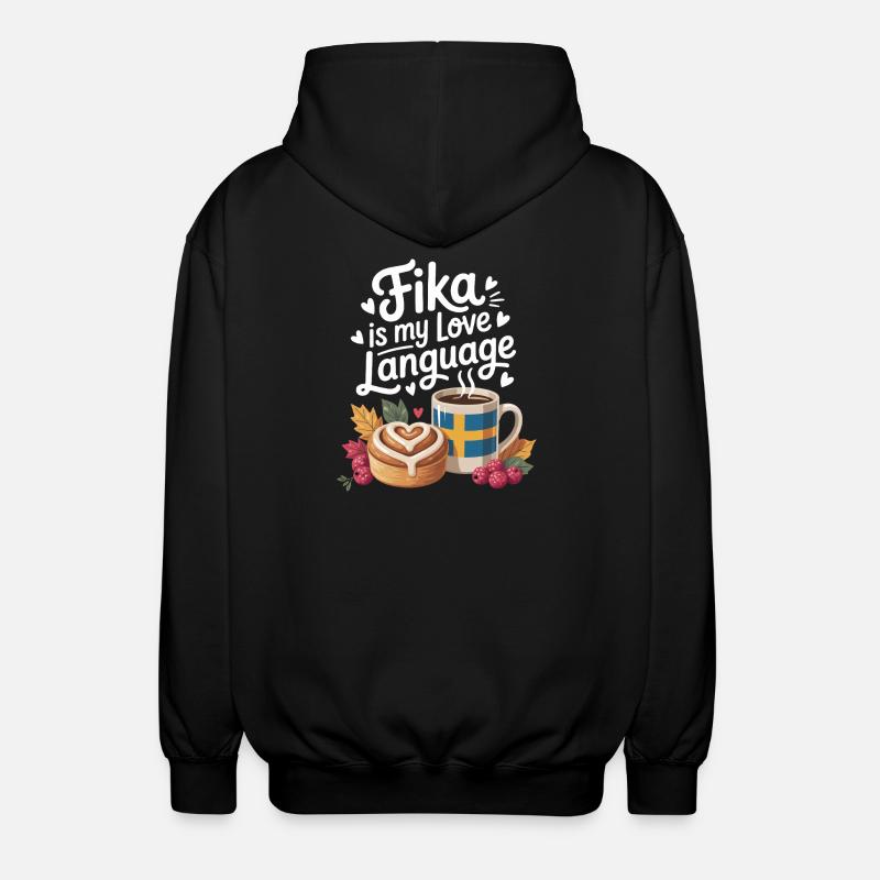 Fika - Veste à capuche unisexe - noir