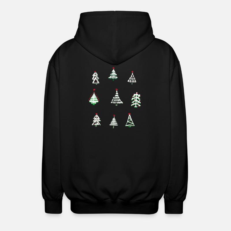 Noël blanc - Veste à capuche unisexe - noir