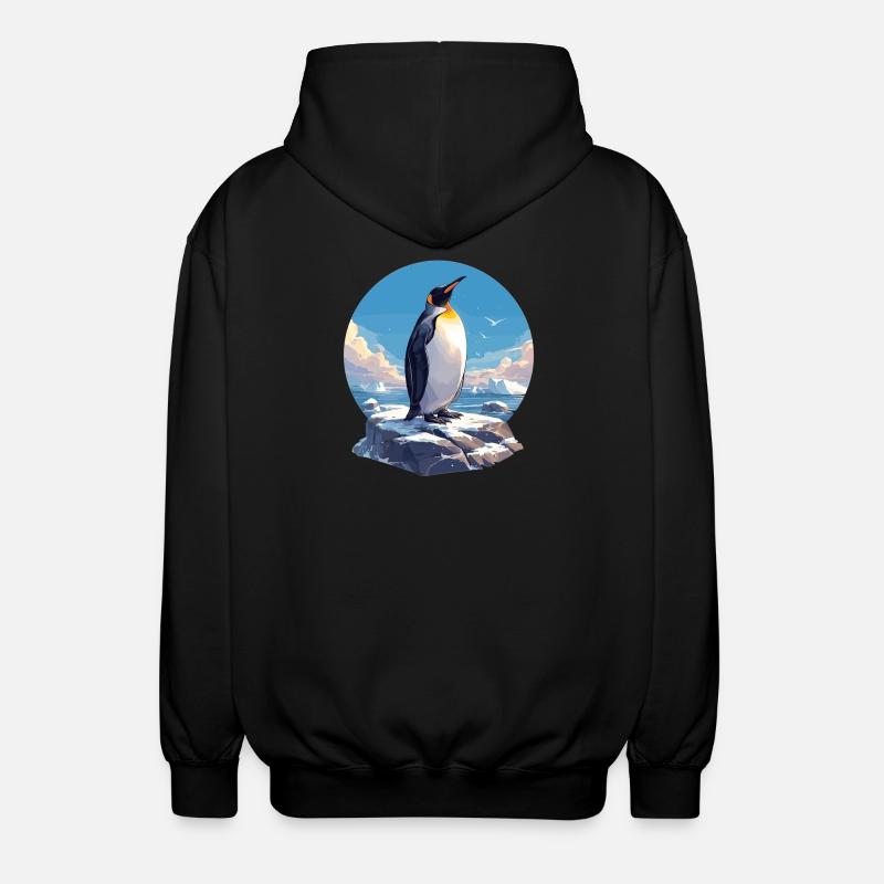 Penguins Penguin - Unisex Hooded Jacket - black