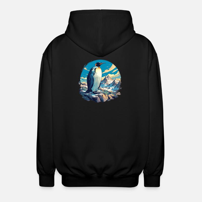 Penguins Penguin - Unisex Hooded Jacket - black