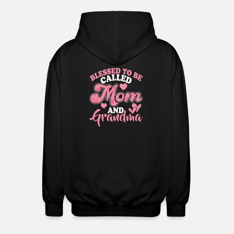 Oma Geschenk Weihnachtsgeschenke Großmutter  - Unisex Kapuzenjacke - Schwarz