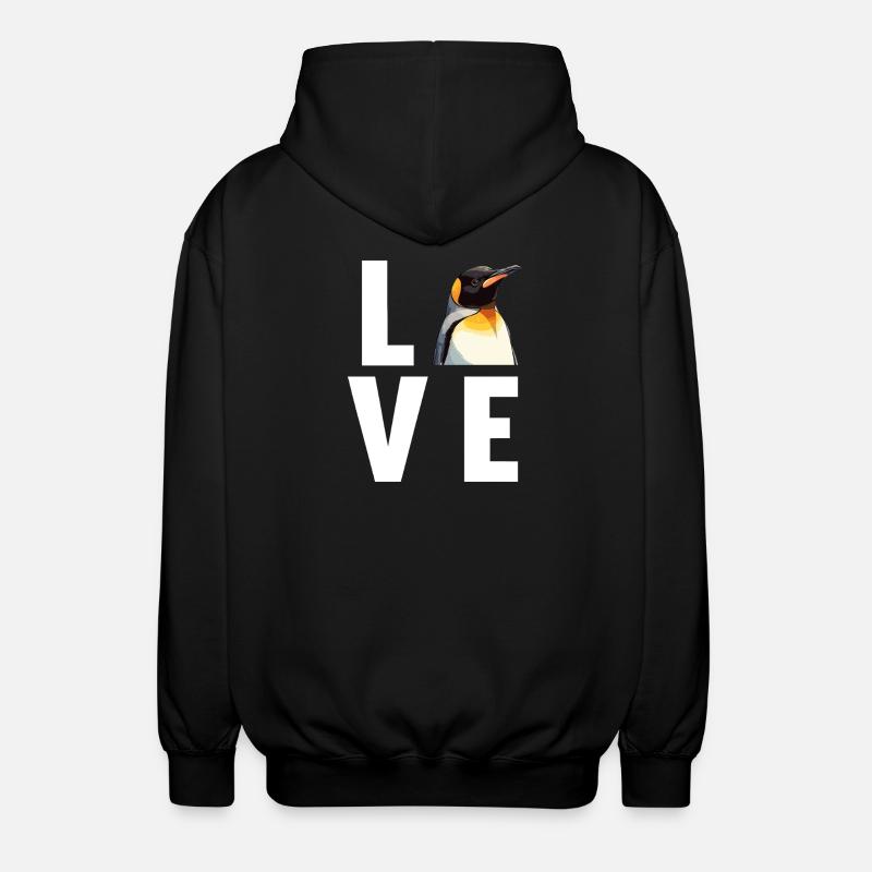 Penguins Penguin - Unisex Hooded Jacket - black