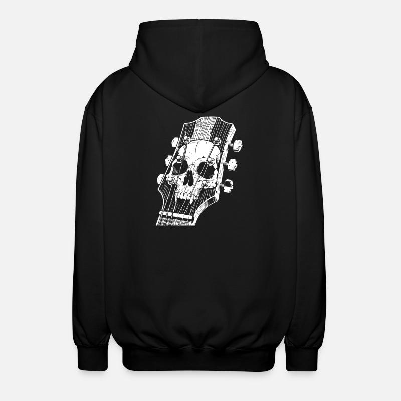 Tête de guitare Skull Head - Veste à capuche unisexe - noir