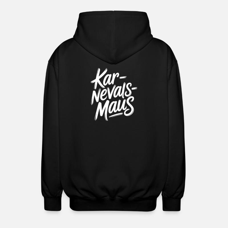 Karnevalsmaus Karneval Köln Kölner Karnevals Maus - Unisex Kapuzenjacke - Schwarz