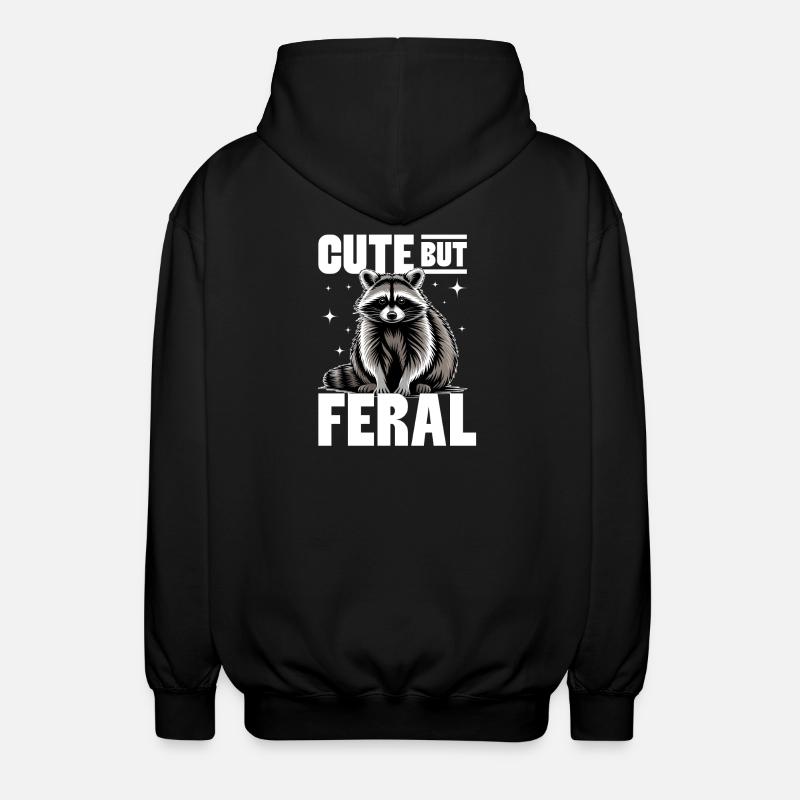 Drôle de raton laveur - Veste à capuche unisexe - noir