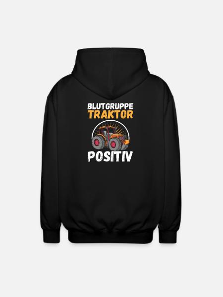 Farmer Farm Farmer Farmer Tractor - Unisex Hooded Jacket - black