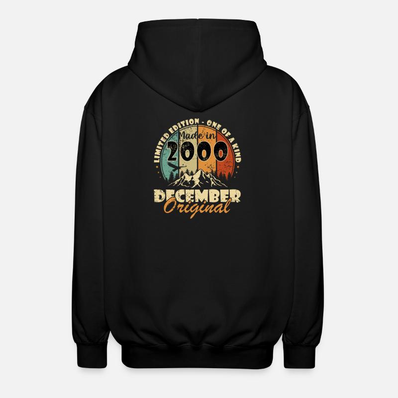 Dezember 2000 Jubiläum 2000 Dezember - Unisex Kapuzenjacke - Schwarz