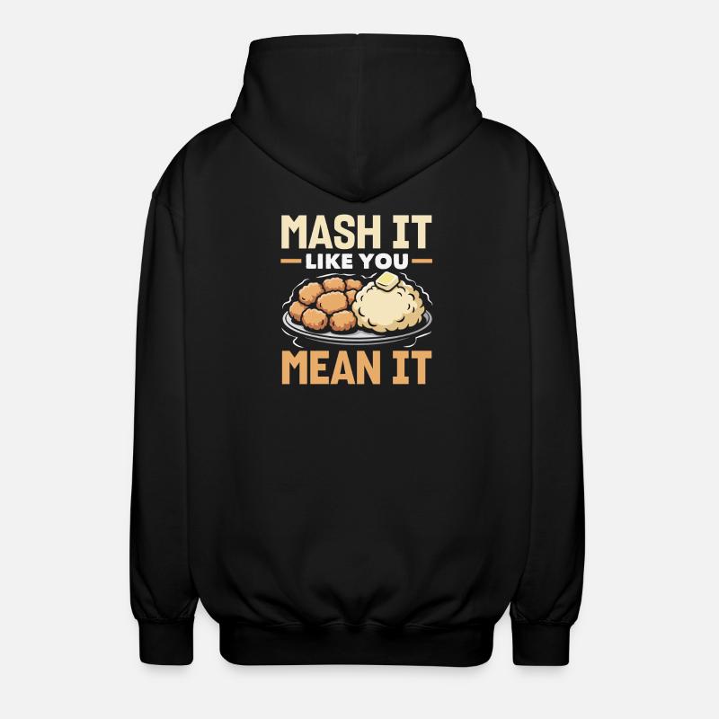 Taters Over Haters Potato - Veste à capuche unisexe - noir