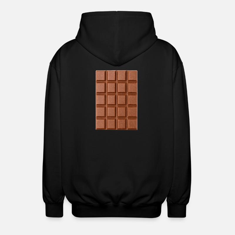 chocolat - Veste à capuche unisexe - noir