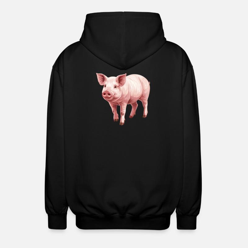 Cochon Cochon - Veste à capuche unisexe - noir