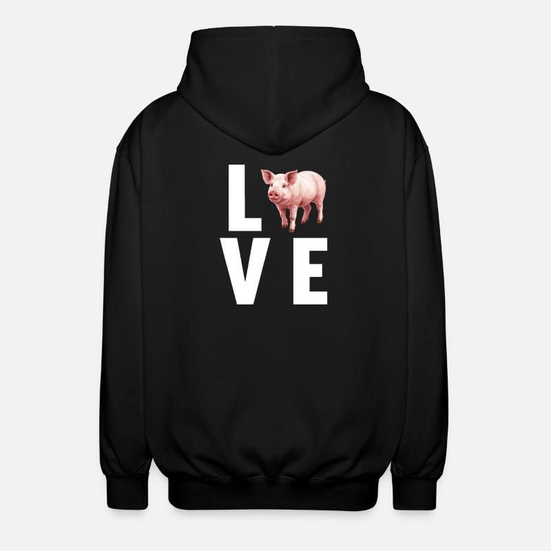 Cochon Cochon - Veste à capuche unisexe - noir