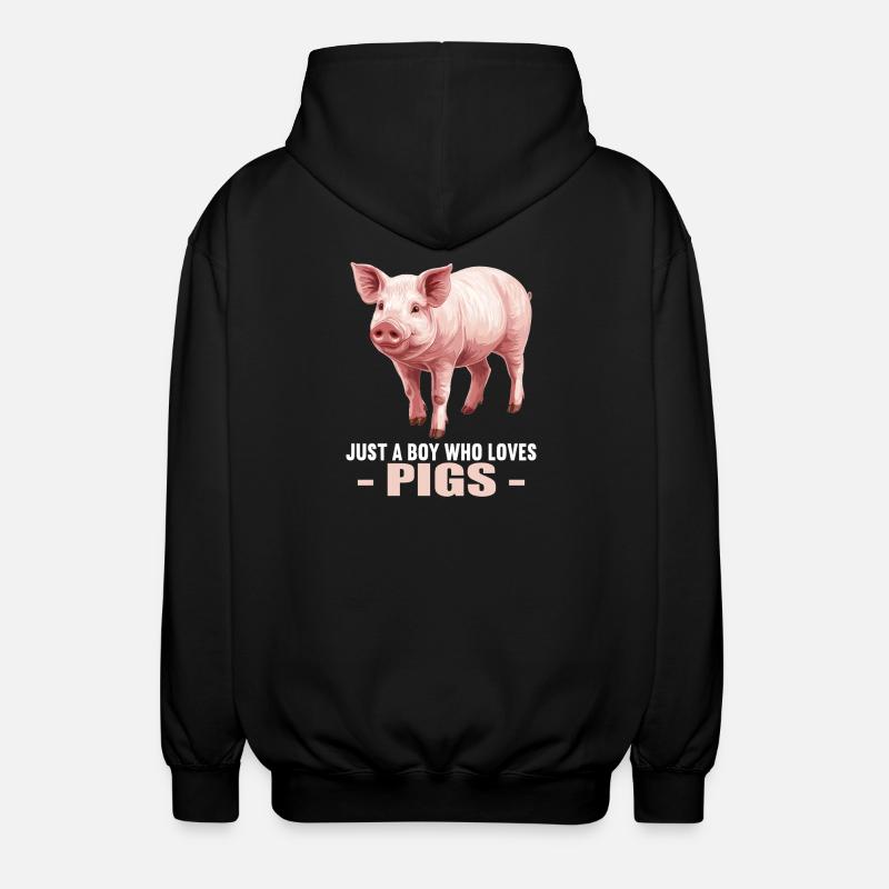 Cochon Cochon - Veste à capuche unisexe - noir