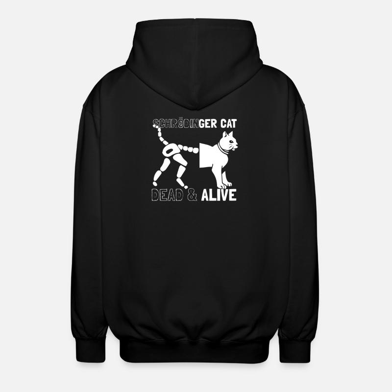 Le chat de Schrödinger - Veste à capuche unisexe - noir